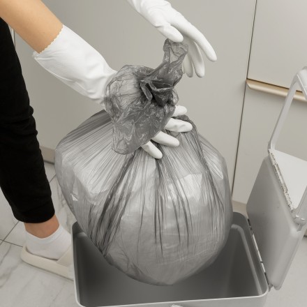 Пакеты для мусора 30 л x 50 шт. серые, Home Palisad 927075 купить в Надыме