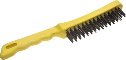 Щетка STAYER "MASTER" проволочная стальная с пластмассовой ручкой, 4 ряда 35015-4 купить в Надыме