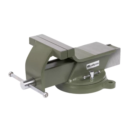 Тиски слесарные Сибртех 18619, 125 мм, стальные, поворотные купить в Надыме