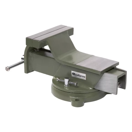 Тиски слесарные Сибртех 18619, 125 мм, стальные, поворотные купить в Надыме