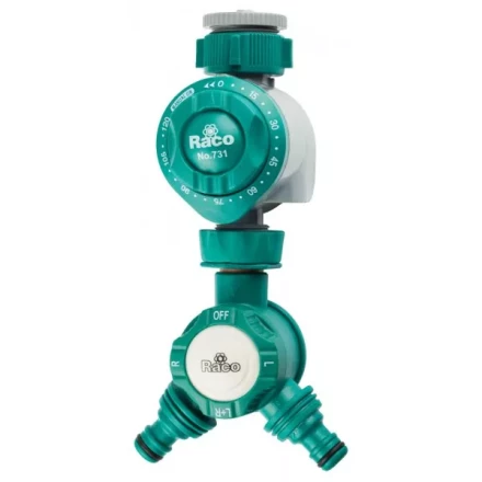 Таймер RACO для подачи воды, механический, в комплекте с распределителем двухканальным, 3/4"х1" 4275-55/732D купить в Надыме