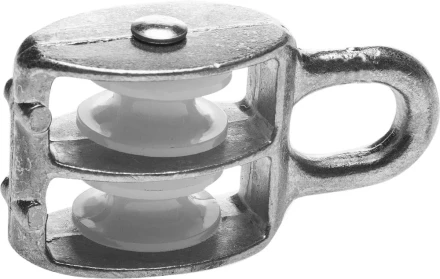 Блок ЗУБР двойной, оцинкованный, нейлоновый шкив, 5x15мм, 10 шт 4-304595-15 купить в Надыме