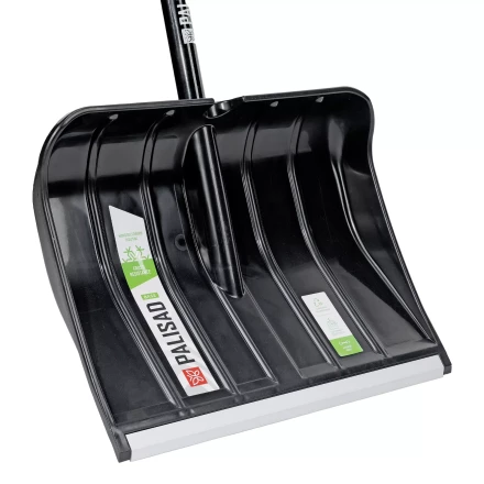 Лопата для уборки снега Palisad 61798, полипропилен, 455х345х1330 мм, алюминиевый черенок, BASE купить в Надыме