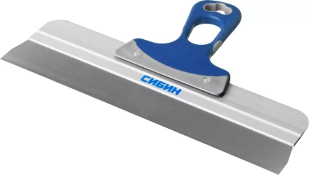 Шпатель СИБИН ФАСАДНЫЙ нержавеющий, алюминиевая направляющая, 2к ручка, 350мм 10085-35 купить в Надыме