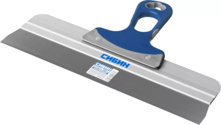 Шпатель СИБИН ФАСАДНЫЙ нержавеющий, алюминиевая направляющая, 2к ручка, 350мм 10085-35 купить в Надыме