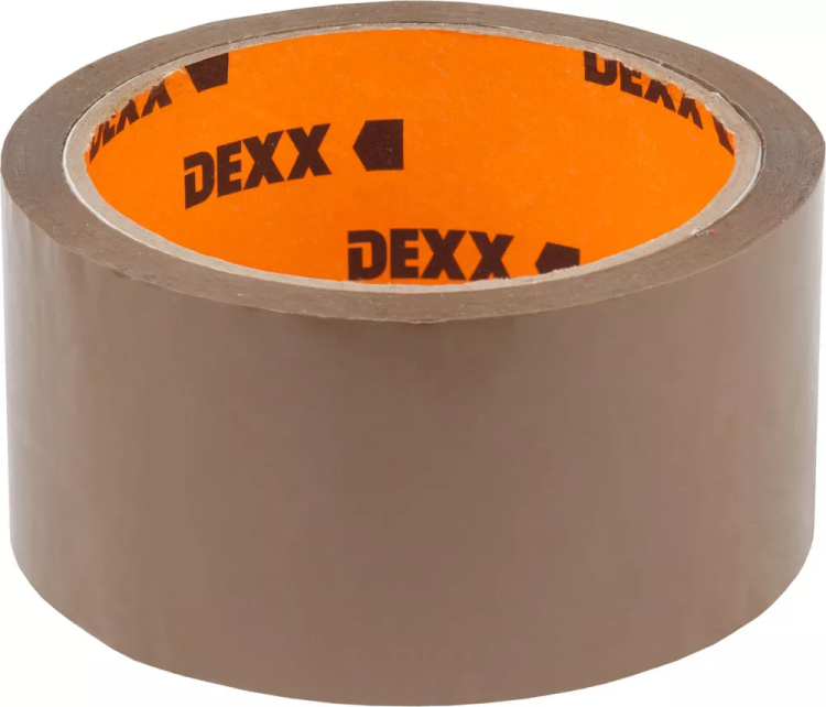 Клейкая лента, DEXX 12057-50-50, упаковочная, коричневая, 40мкм, 48мм х 50м 12057-50-50_z01 купить в Надыме