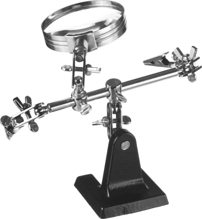 Штатив STAYER "MASTER" для фиксации электронной платы, c увеличительной линзой 55339 купить в Надыме