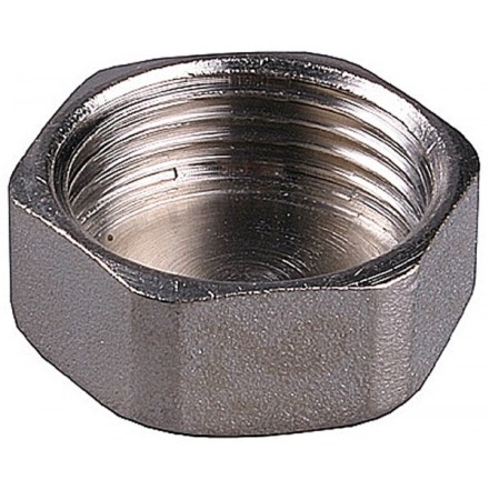 Заглушка GENERAL FITTINGS никелированная латунь, 6-ти гранная головка, внутренняя резьба, 1&quot; 51097-1 купить в Надыме