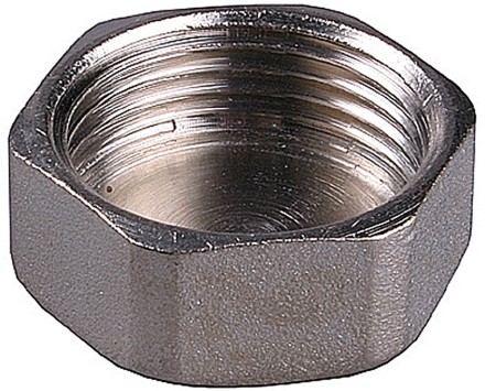 Заглушка GENERAL FITTINGS никелированная латунь, 6-ти гранная головка, внутренняя резьба, 1&quot; 51097-1 купить в Надыме