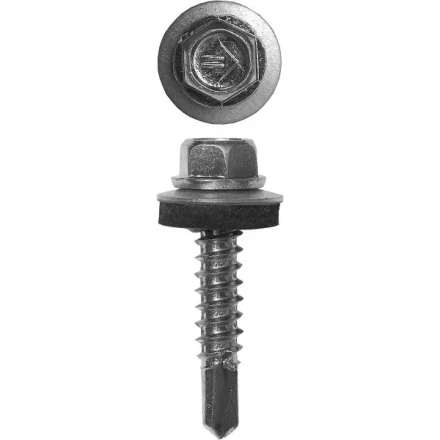 Саморезы ЗУБР "ПРОФЕССИОНАЛ" оцинков., для крепл. кров. матер. к металл. констр., 5.5x75мм, 800шт 4-300310-55-075 купить в Надыме