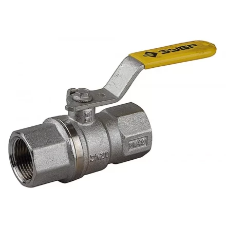 Кран шаровой ЗУБР полнопроход газовый "мама-мама", ручка, хромиров латунь, 3/4" 4-51720-C-3/4 купить в Надыме