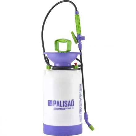Опрыскиватель ручной усиленный с горловиной 7 л с насосом шлангом и разбрызгивателем Palisad 64747 купить в Надыме