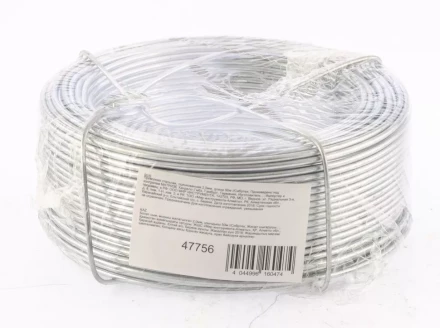 Проволока стальная оцинкованная 2,0 мм длина 50 м Сибртех 47756 купить в Надыме