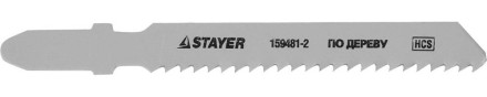 Полотна STAYER &quot;STANDARD&quot;, T119B, для эл.лобзиков, HCS, по дереву, фанере, пластмассе, EU хвостовик, 50/2мм, 2шт 159481-2 купить в Надыме