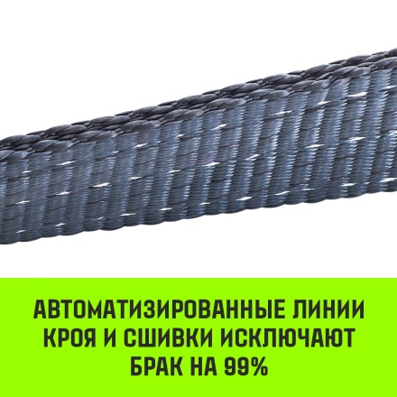 Трос буксировочный динамический HITCH PROF Лента масса авто 33т разрывная 10т 6м петля-петля (SZ071510) купить в Надыме