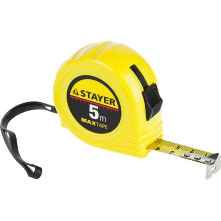 Рулетка STAYER &quot;МASTER&quot; &quot;MaxTape&quot;, пластиковый корпус, 5м/19мм 34014-05-19 купить в Надыме