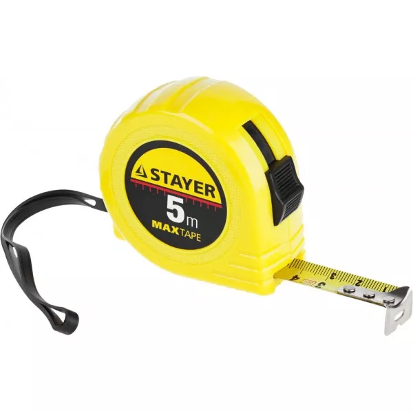 Рулетка STAYER "МASTER" "MaxTape", пластиковый корпус, 5м/19мм 34014-05-19 купить в Надыме