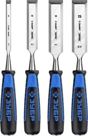 ЗУБР Ударник, 4 предм, набор стамесок-долот, Профессионал (18097-H4) купить в Надыме