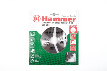 Диск пильный твердосплавный HAMMER Ф185х30мм 48зуб. купить в Надыме