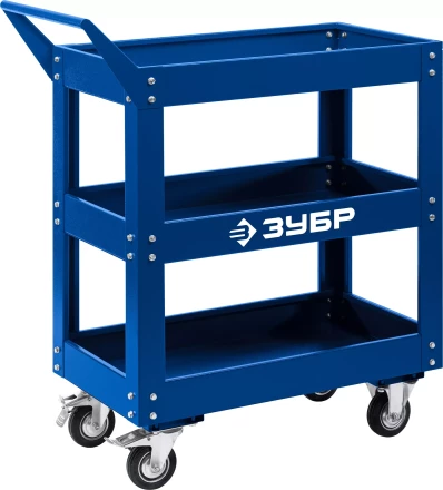 ЗУБР 820 х 405 х 955 мм, инструментальная тележка с 3 полками, Профессионал (38913) купить в Надыме