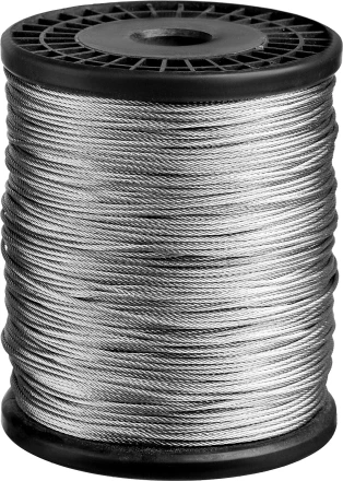 ЗУБР DIN 3055, свивка 6 х 7 + IWS, 1.5 мм, L 200 м, стальной трос, Профессионал (4-304110-15) купить в Надыме