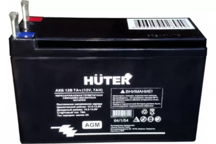 Аккумуляторная батарея АКБ 12В 7Ач Huter купить в Надыме