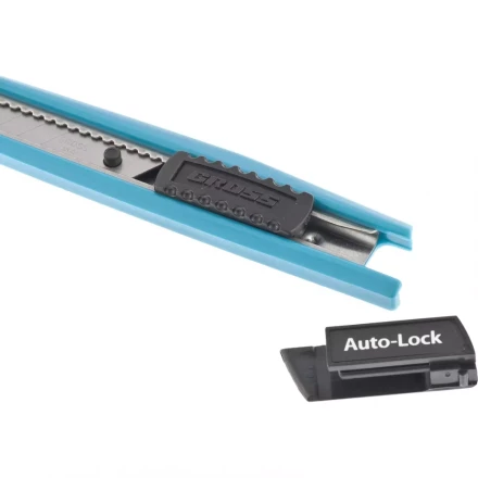 Нож 145 мм корпус ABS-пластик выдв. сегм. лезвие 9 мм SK-5 метал. направляющая GROSS 78895 купить в Надыме