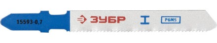 Полотна ЗУБР &quot;ЭКСПЕРТ&quot;, T118G, для эл/лобзика, HSS, по металлу, EU-хвостовик, шаг 0,7мм, 50мм, 2шт 15593-0.7_z01 купить в Надыме