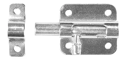 Задвижка накладная для окон и мебели "ШП-10 БЦ", цвет белый/цинк, 30мм 37741-30 купить в Надыме