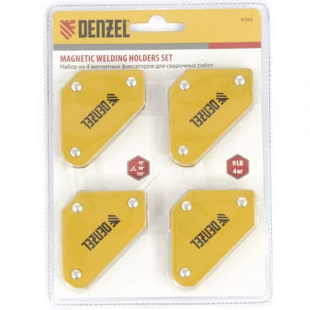 Набор из 4 магнитных фиксаторов для сварочных работ Denzel 97555 купить в Надыме
