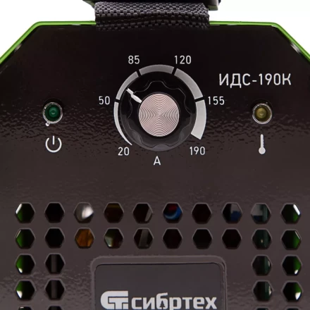 Инверторный аппарат дуговой сварки ИДС-190K, 190 А, ПВ 80%, диаметр электрода 1,6-4 мм Сибртех 94394 купить в Надыме