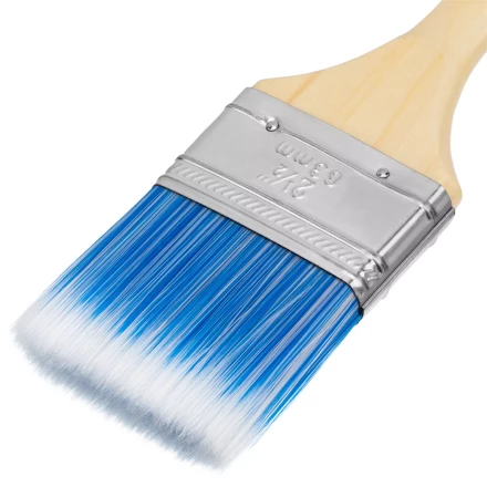 Кисть плоская "Евро" 2.5", искусственная щетина, деревянная ручка MTX 83072 купить в Надыме