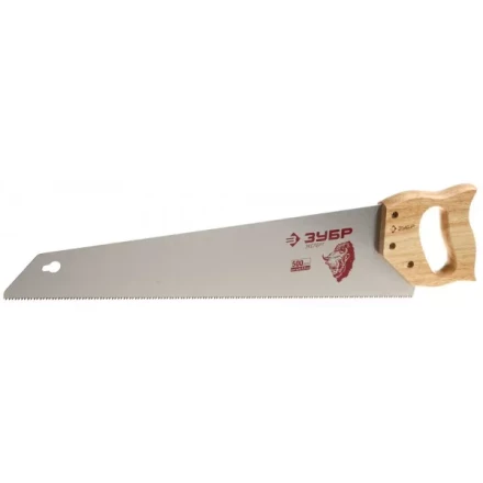 Ножовка ЗУБР "ЭКСПЕРТ" по дереву, универсальный закаленный зуб, деревянная ручка, шаг зуба 3,5мм, 500мм 15275-50 купить в Надыме