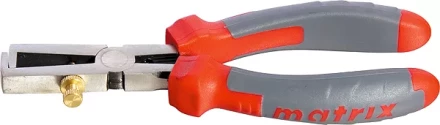 Клещи для снятия изоляции, 160мм, двухкомпонентные рукоятки MATRIX PROFESSIONAL 17715 купить в Надыме