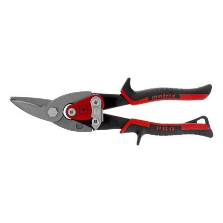 Ножницы по металлу Matrix, 250 мм, левый рез, сталь CRMO, двухкомпонентные рукоятки, PRO 78326 купить в Надыме