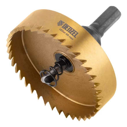 Коронка по металлу HSS, 68 мм, нитридтитановое покрытие Denzel 724122 купить в Надыме