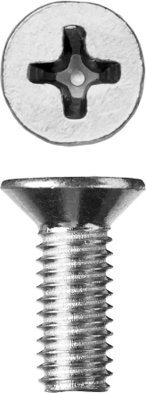 Винт ЗУБР "МАСТЕР" DIN 965, класс прочности 4.8, оцинкованный, M6x16мм, 5кг 303110-06-016 купить в Надыме