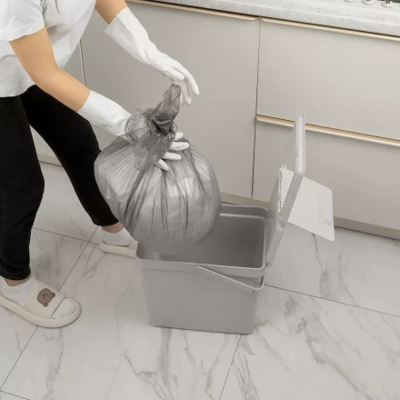 Пакеты для мусора 60 л x 50 шт. серые, Home Palisad 927125 купить в Надыме