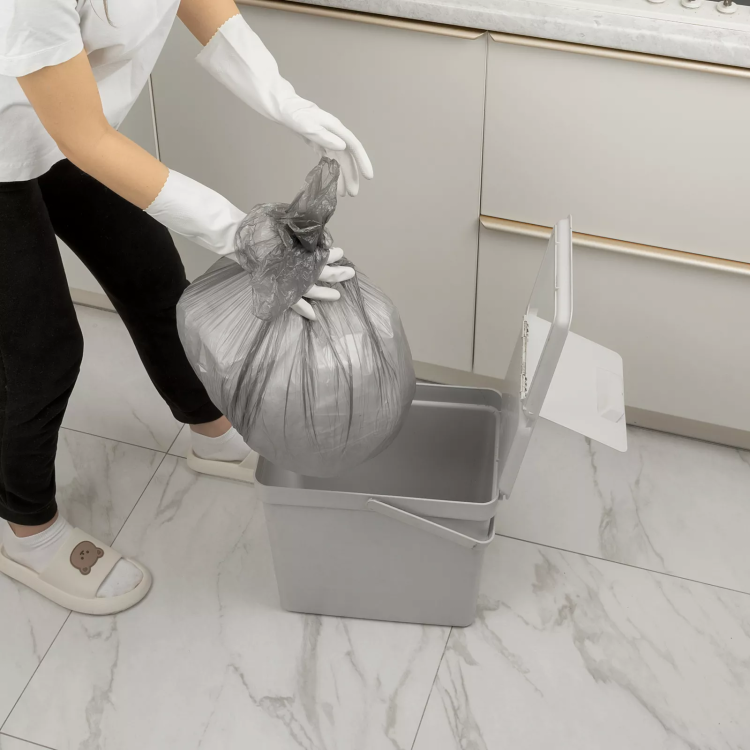 Пакеты для мусора 60 л x 50 шт. серые, Home Palisad 927125 купить в Надыме
