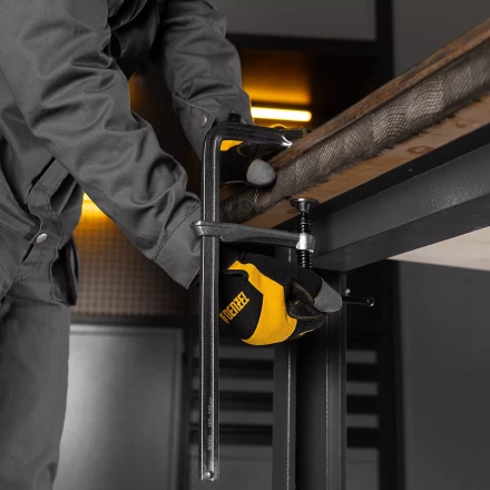 Струбцина F-образная Denzel 20477, 120x300мм, кованая купить в Надыме