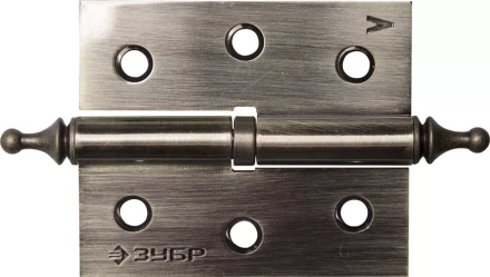 Петля дверная разъемная ЗУБР "ЭКСПЕРТ", 1 подшипник, цвет ст. латунь (AB), левая, с крепежом, 75х63х2,5мм, 2 шт 37605-075-5L купить в Надыме