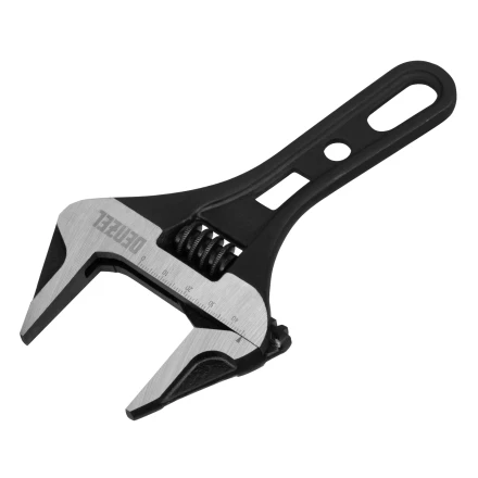 Ключ разводной 185 мм Denzel 15754, CrV, кованый, укороченная рукоятка купить в Надыме