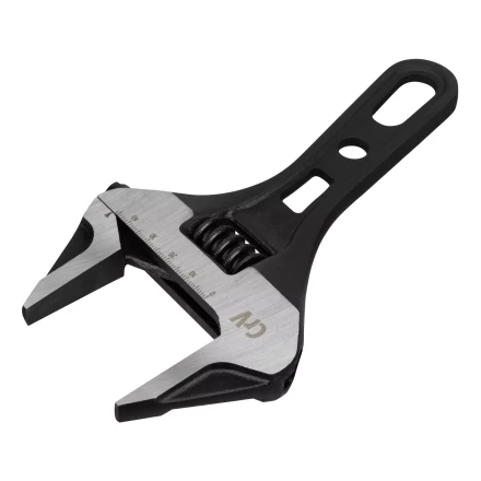 Ключ разводной 185 мм Denzel 15754, CrV, кованый, укороченная рукоятка купить в Надыме