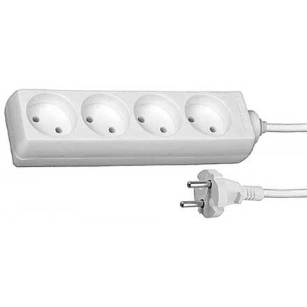 Удлинитель СВЕТОЗАР электрический, 4 гнезда, 3м SV-55040-3 купить в Надыме