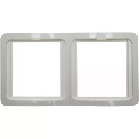 Панель СВЕТОЗАР "ГАММА" двойная вертикальная, цвет бежевый SV-54147-B