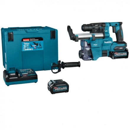 Аккумуляторный 40V перфоратор c пылеудалением Makita HR010GD201 (2АКБ 2,5Ач, ЗУ) купить в Надыме