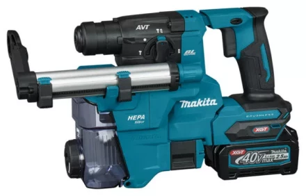 Аккумуляторный 40V перфоратор c пылеудалением Makita HR010GD201 (2АКБ 2,5Ач, ЗУ) купить в Надыме