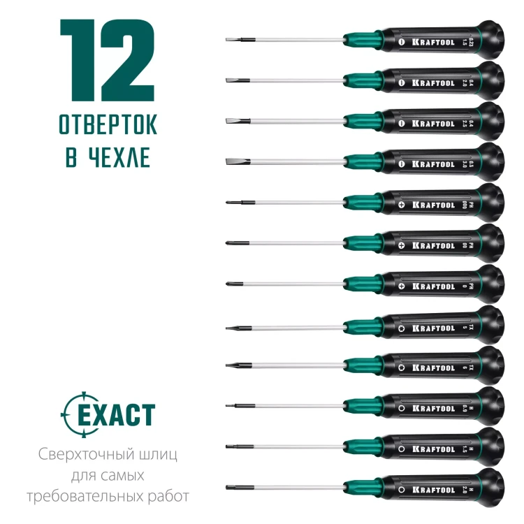 Набор Precision-12: отвертки для точных работ. 25689 купить в Надыме