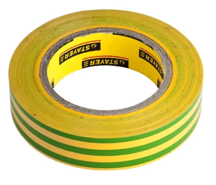 Изолента, STAYER Profi 12292-S-15-10, ПВХ, на карточке, 15 мм х 10 м х 0,18мм, желто-зеленая 12292-S-15-10 купить в Надыме