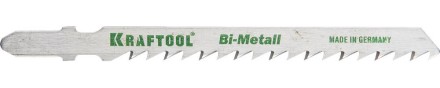 Полотна KRAFTOOL, T144DF, для эл/лобзика, Bi-Metall, по дереву, фанере, быстрый рез, EU-хвост., шаг 4мм, 75мм, 2шт 159520-4 купить в Надыме